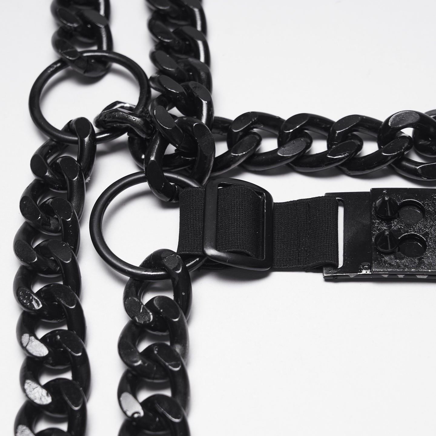 Punk Rave Claim Chain Harness Black
