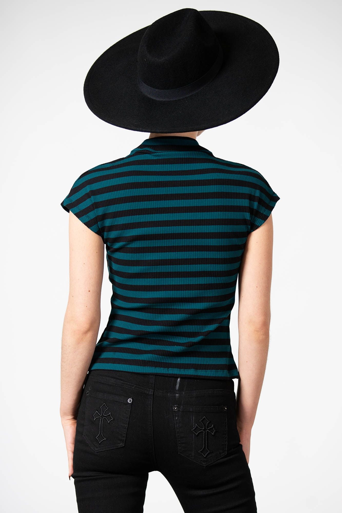 Killstar Lamia Top Groen - Zwart