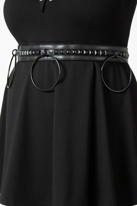Killstar Vicious Studded Riem Zwart
