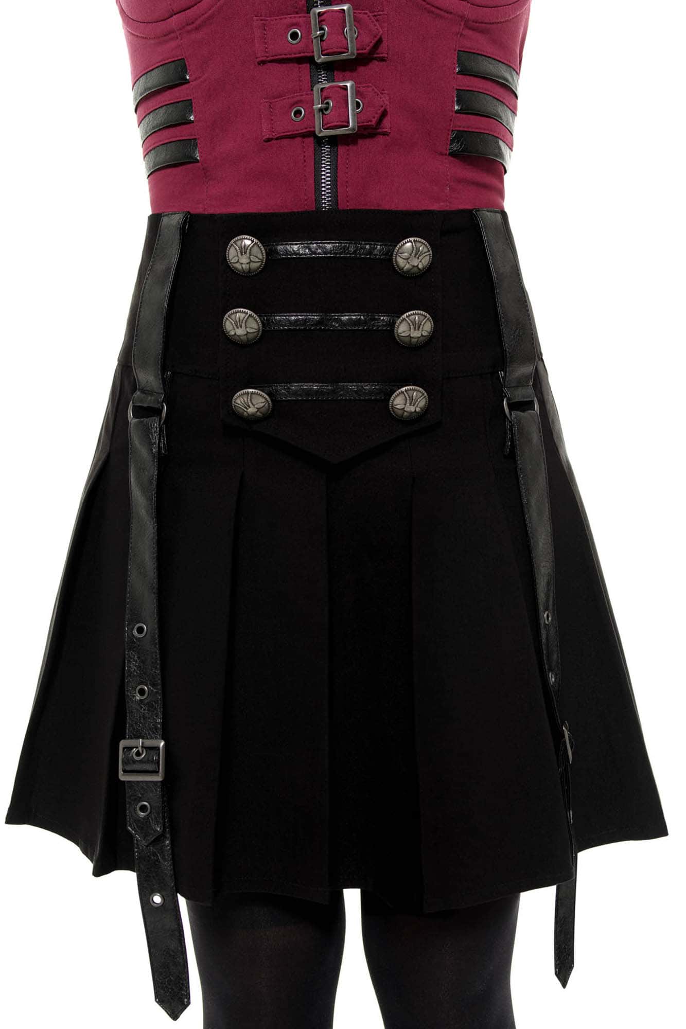 Killstar Dark Academy Minirok Zwart