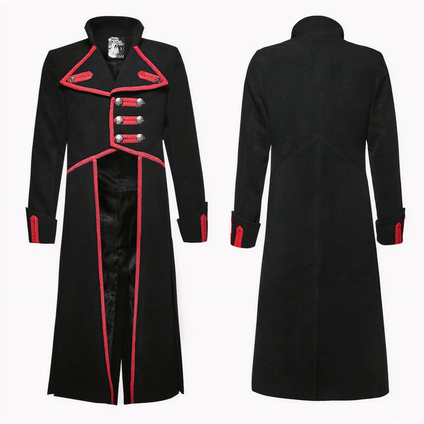 Mercenary Coat Black/Red