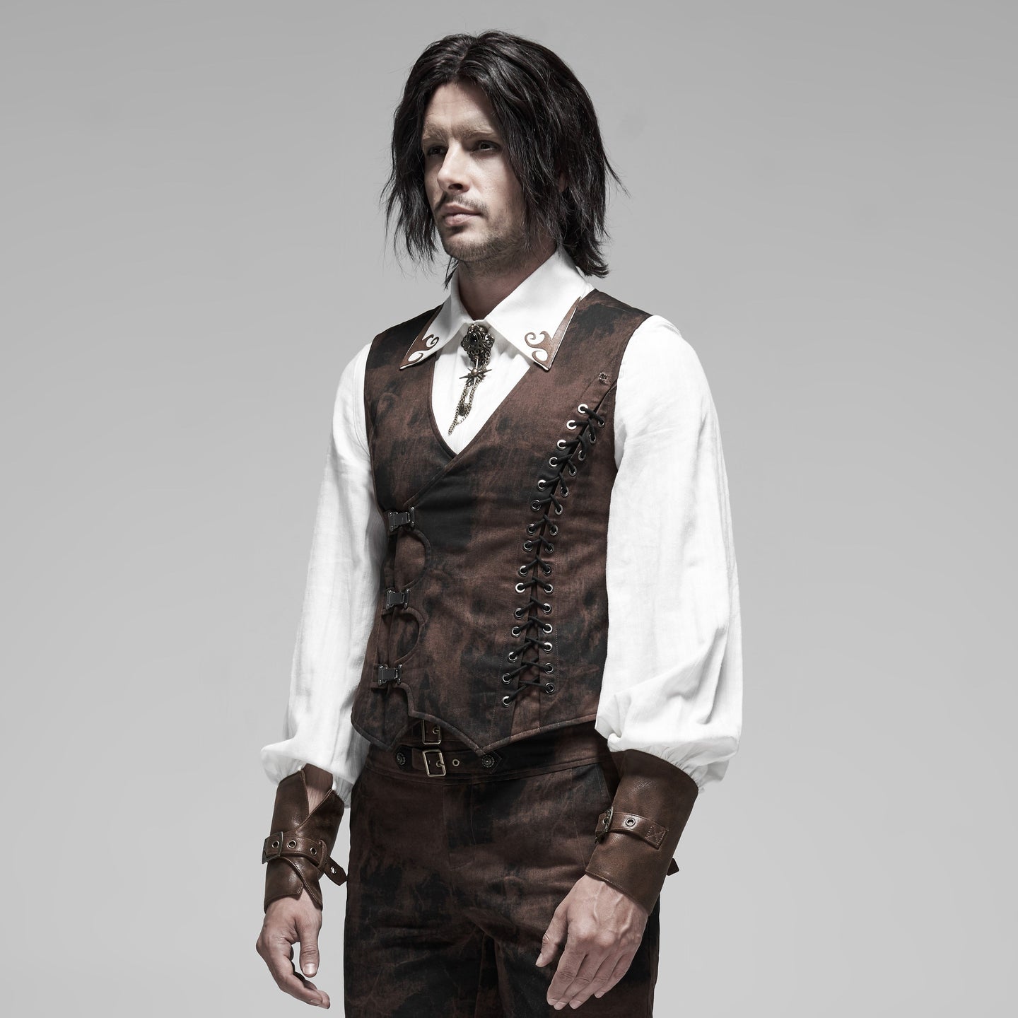 Exhausted Vest Brown