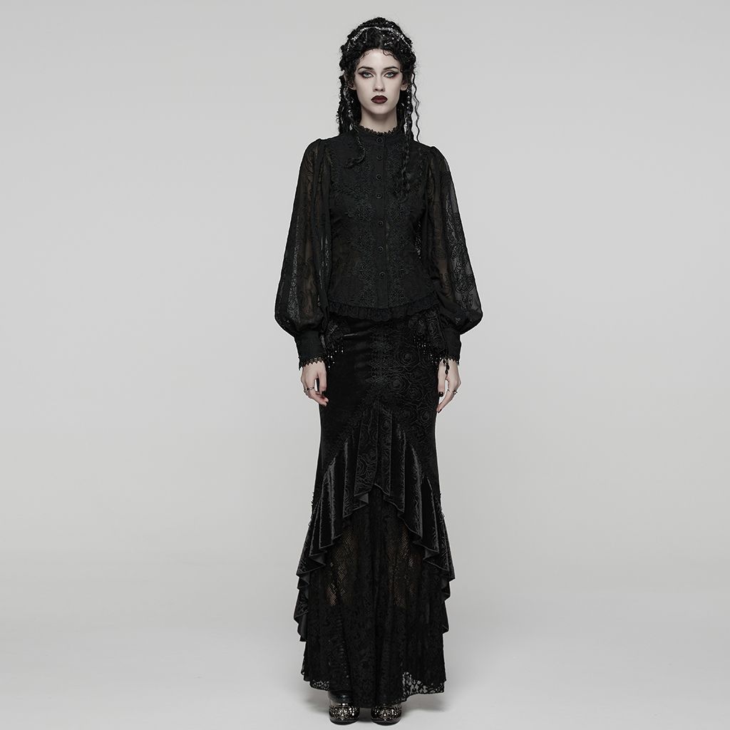 Punk Rave Eternity Blouse Zwart