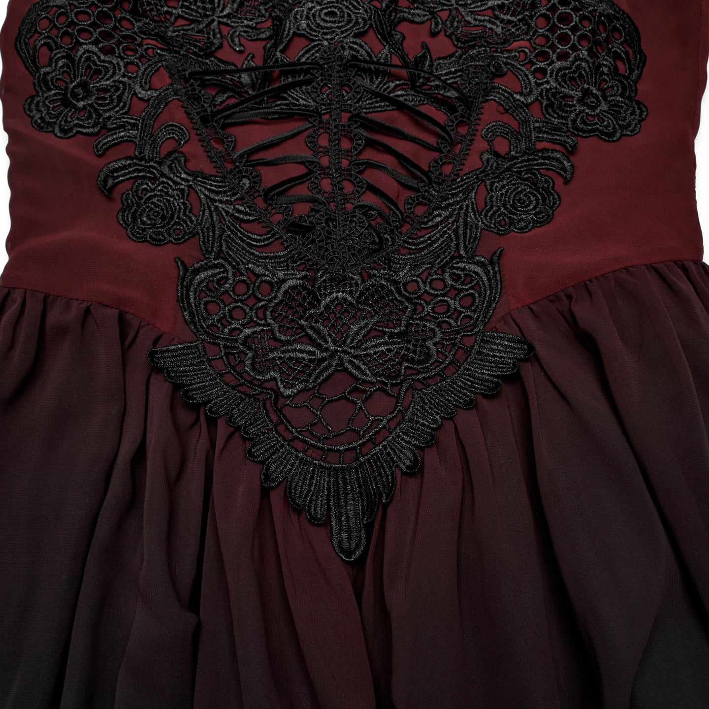 Say Goodbye Dress Black - Red
