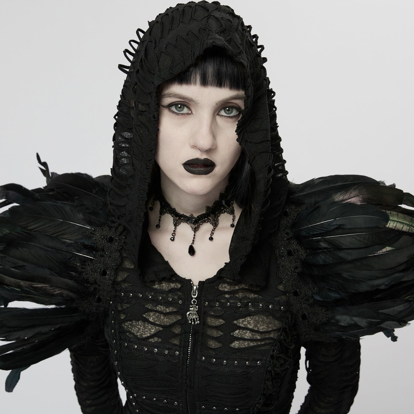 Black Feathers Schouderstuk