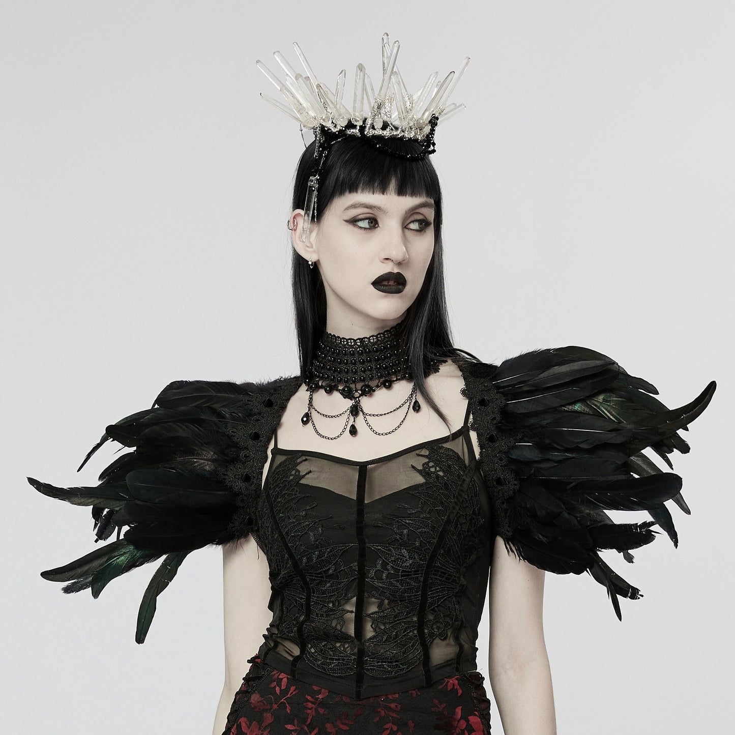 Black Feathers Schouderstuk