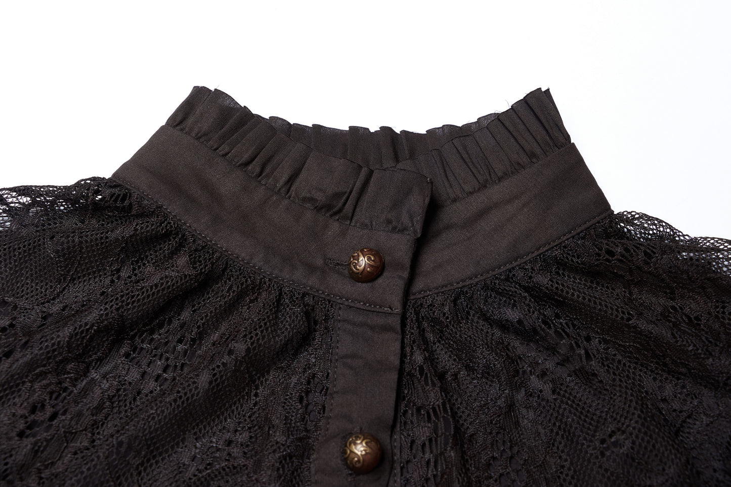 Punk Rave Passing Time Blouse Zwart