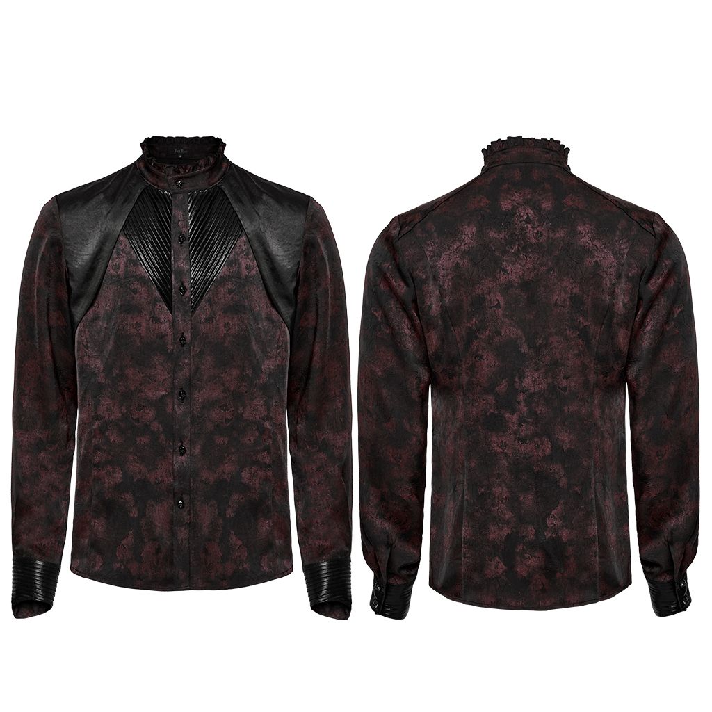 Punk Rave On My Way Shirt Zwart - Rood
