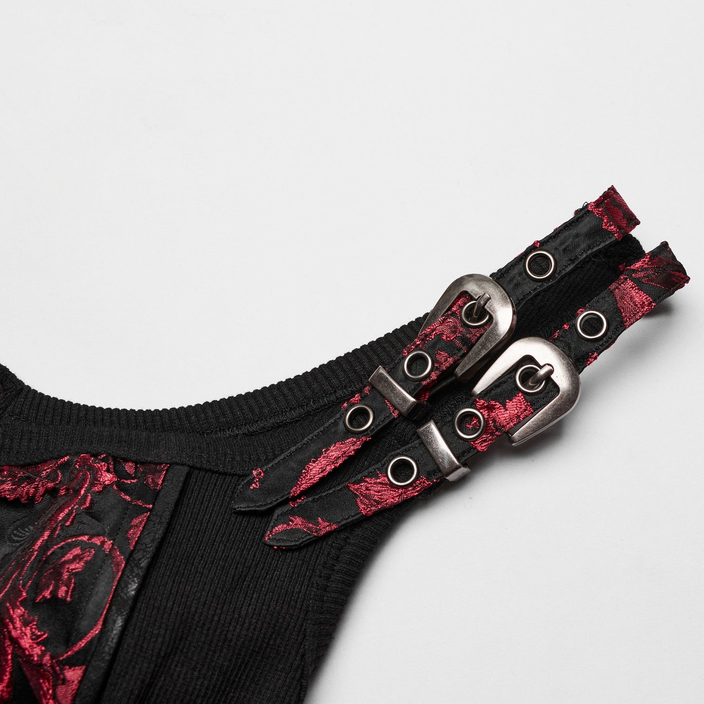 Take It All Corset Top Black - Red