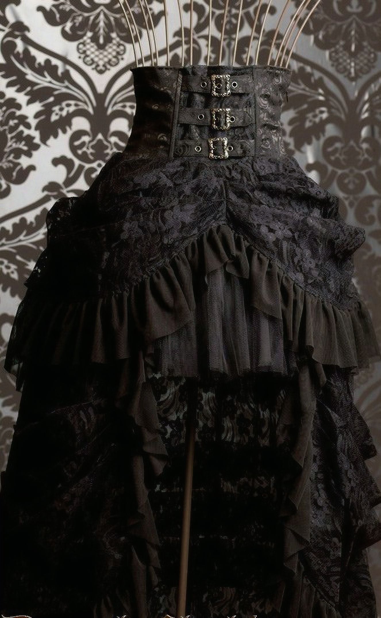 High Waist Bustle Skirt