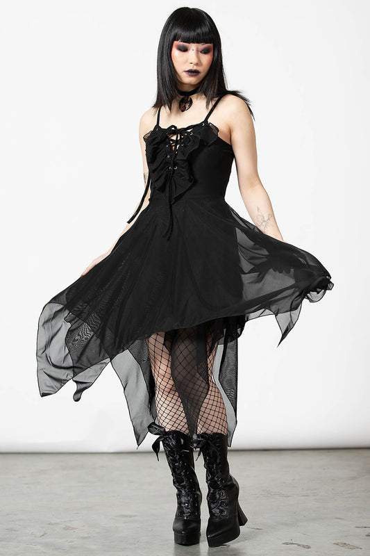 Killstar Anhee Lace-Up Jurk