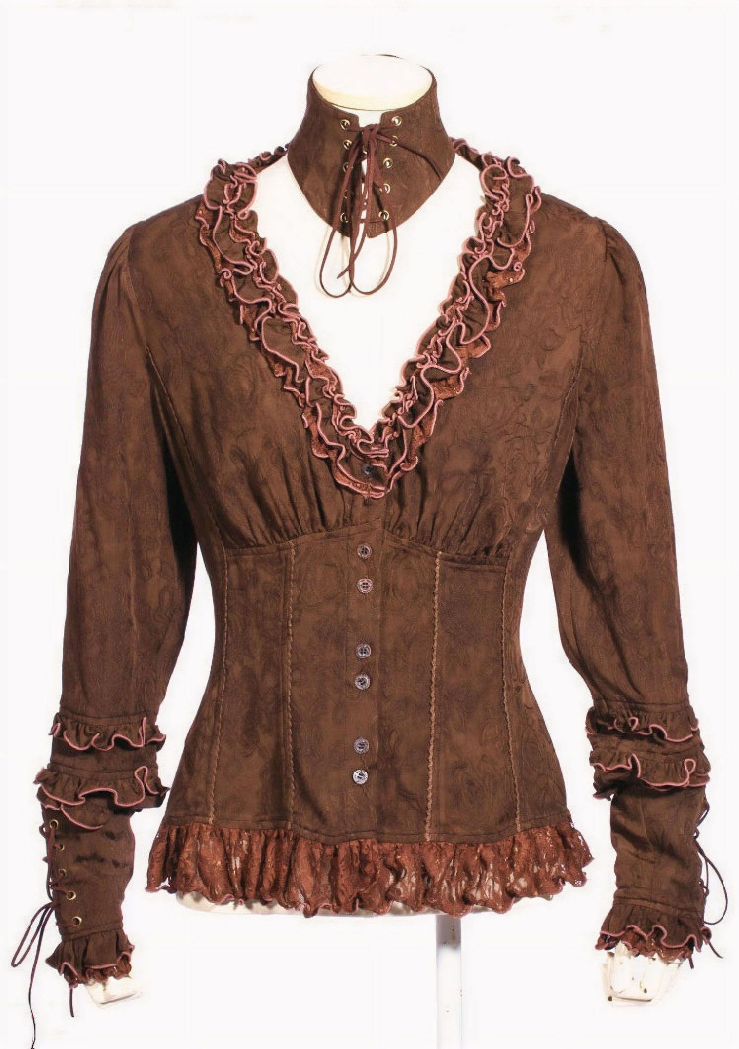 Gattering Blouse Bruin