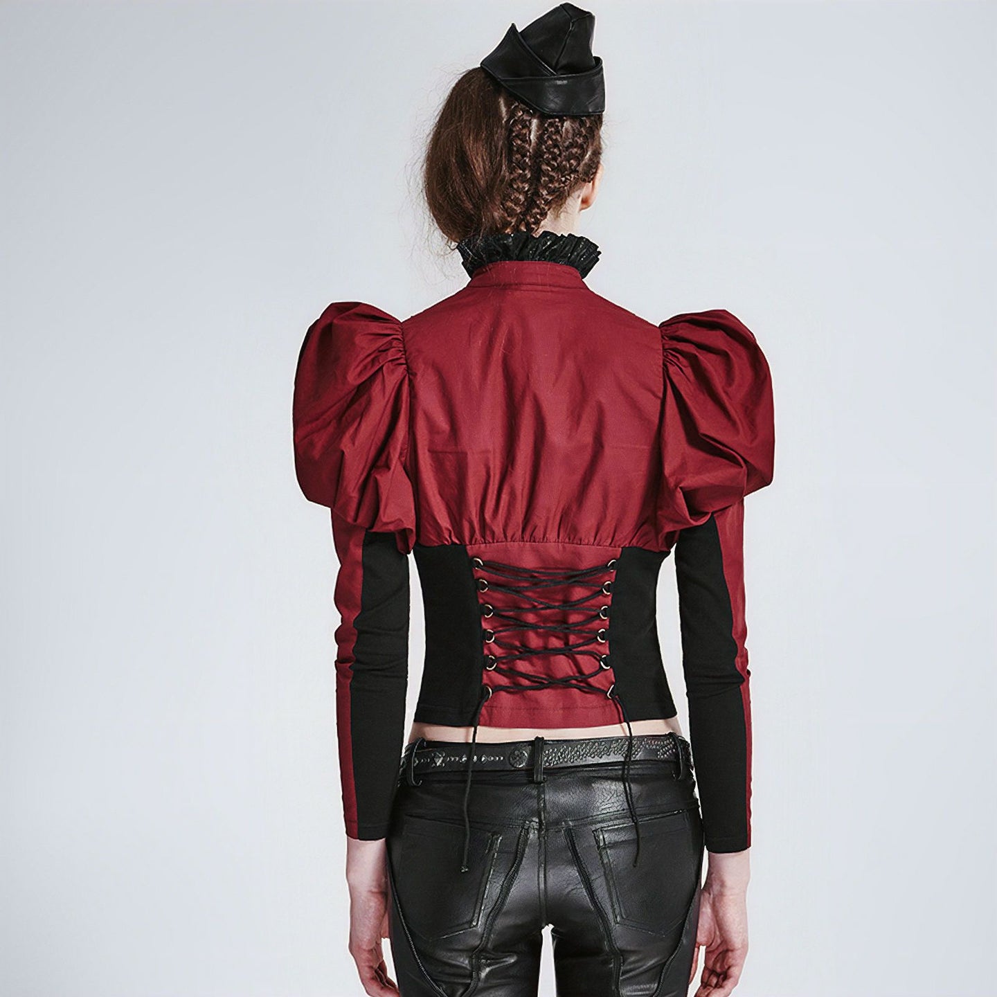 Punk Rave Celestial Shirt Donkerrood