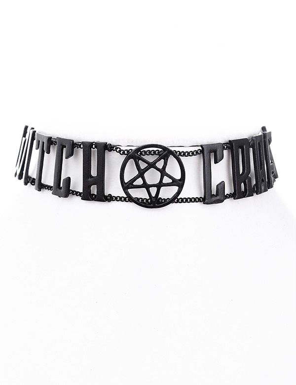 Witchcraft Black Chain Collar