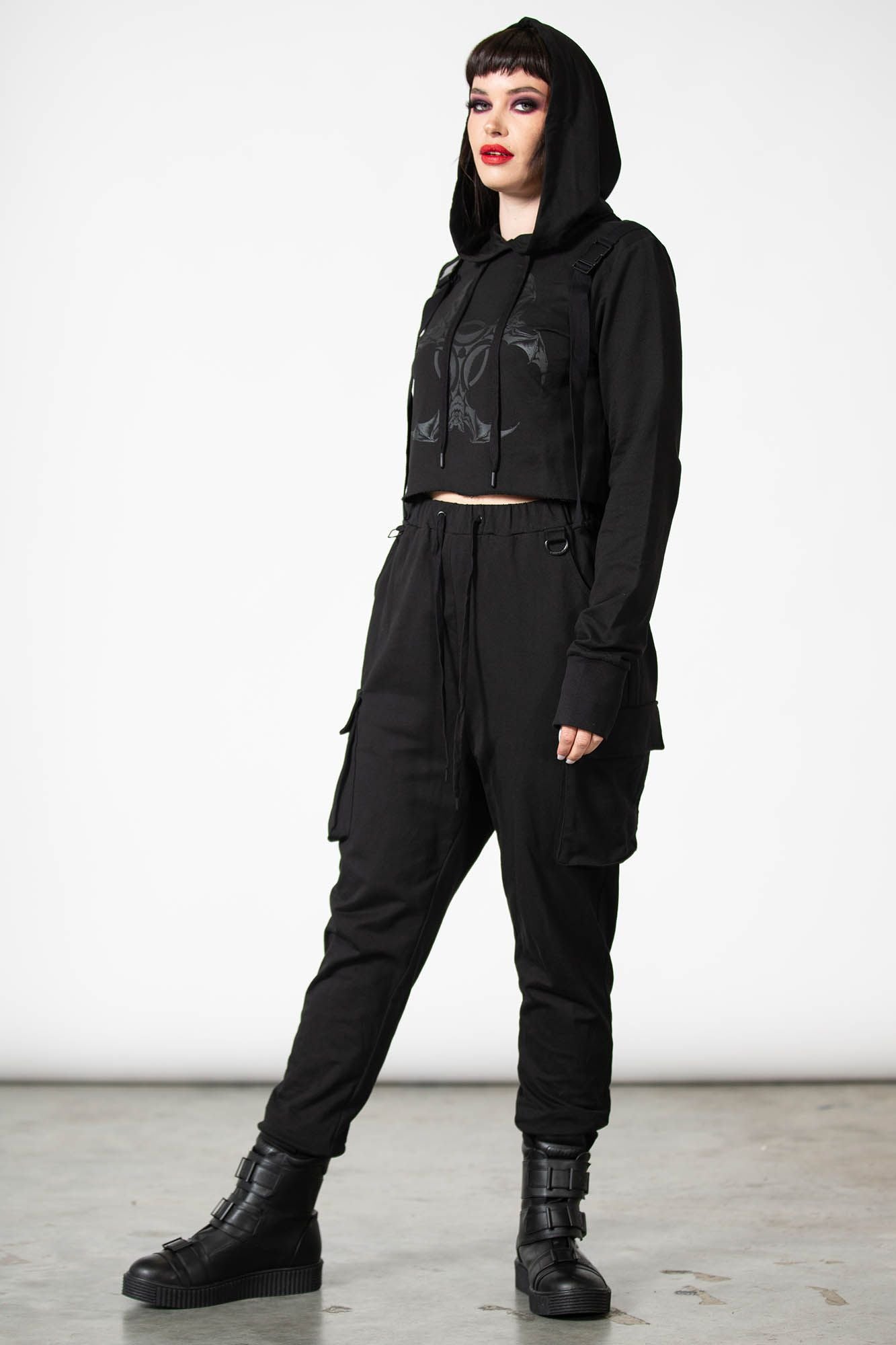 Killstar Ultraviolet Cropped Hoodie