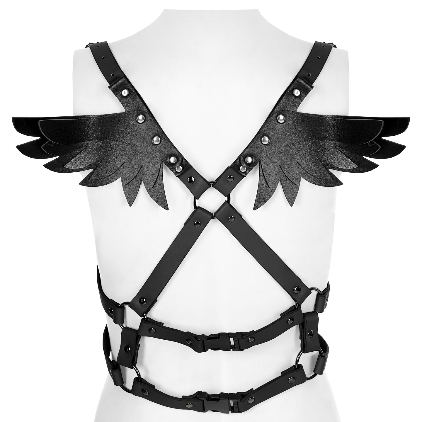 Angel Wings Harness Zwart
