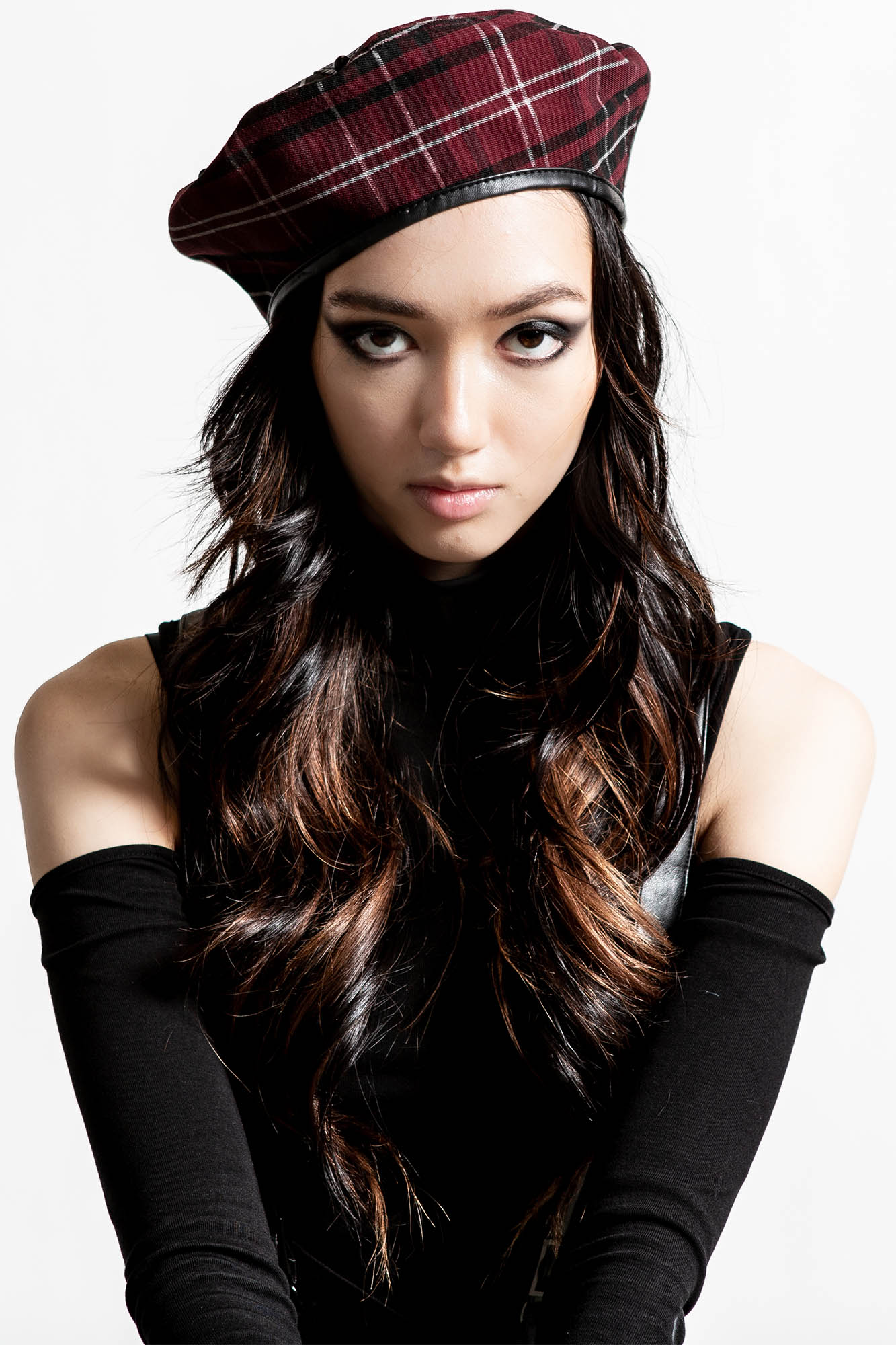 Killstar Dark Fate Baret Blood Tartan
