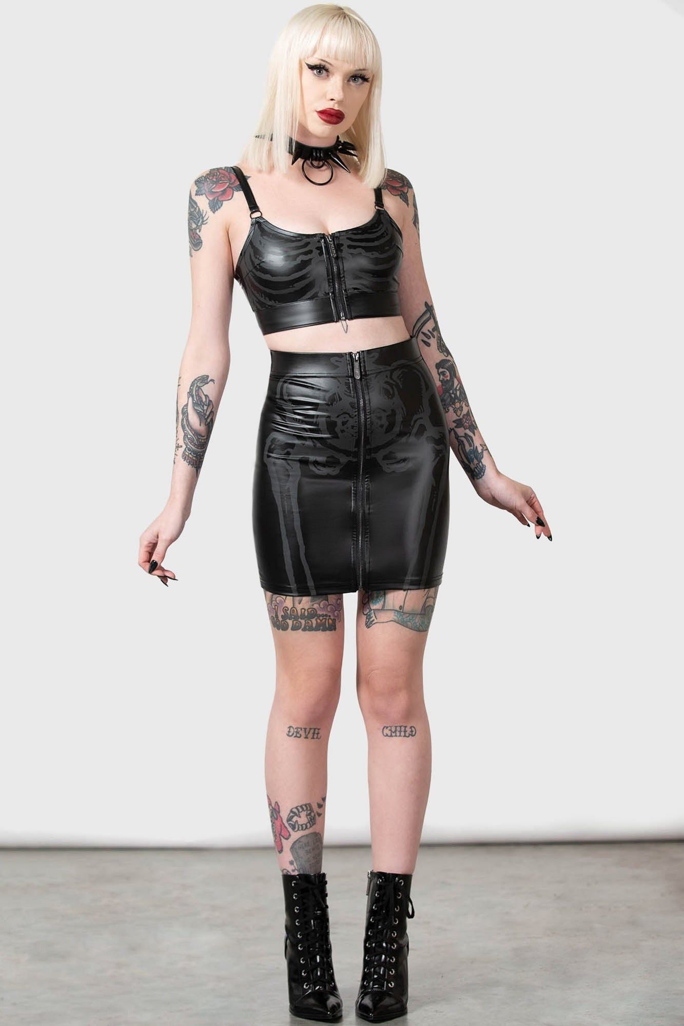 Killstar Skellington Skirt