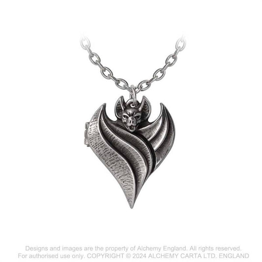 Alchemy Gothic Darken Heart Locket - Halsketting