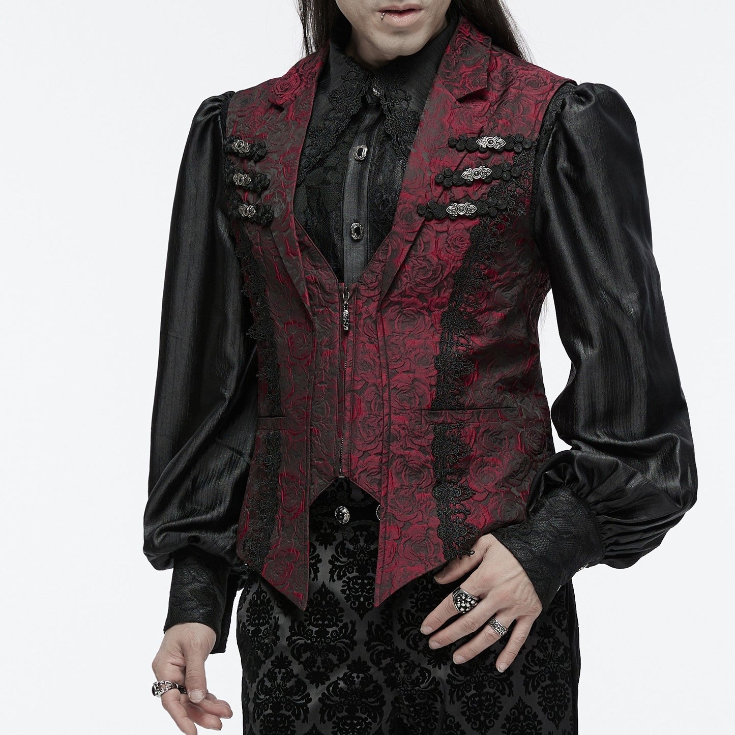 Punk Rave Forsaken Gilet Rood