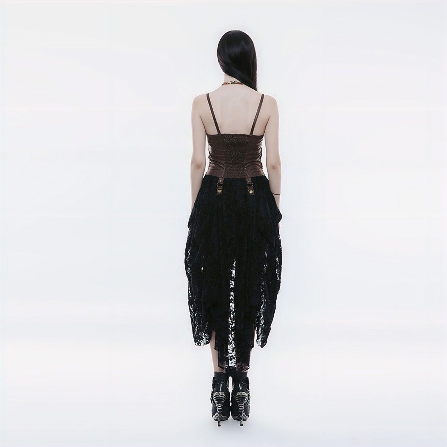 Time Enough Dress Black/Brown