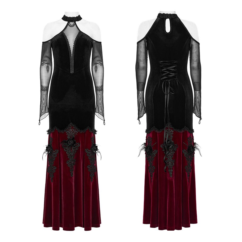 All It Takes Dress Black - Red