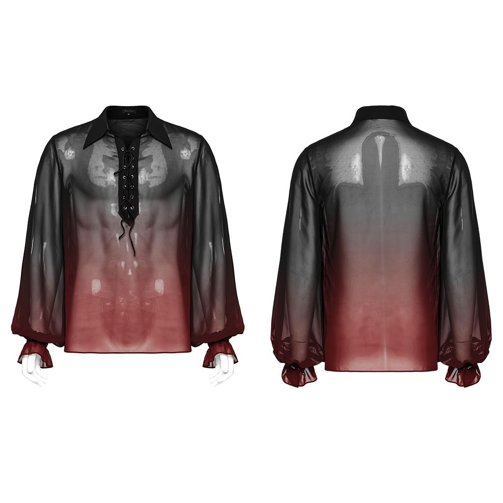 Accused Shirt Zwart - Rood
