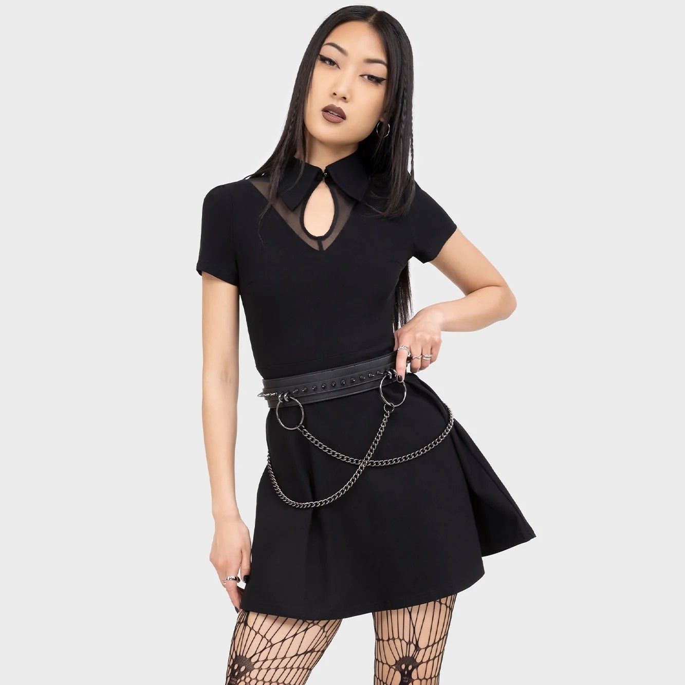 Kihilist Wept Inside Mini Jurk