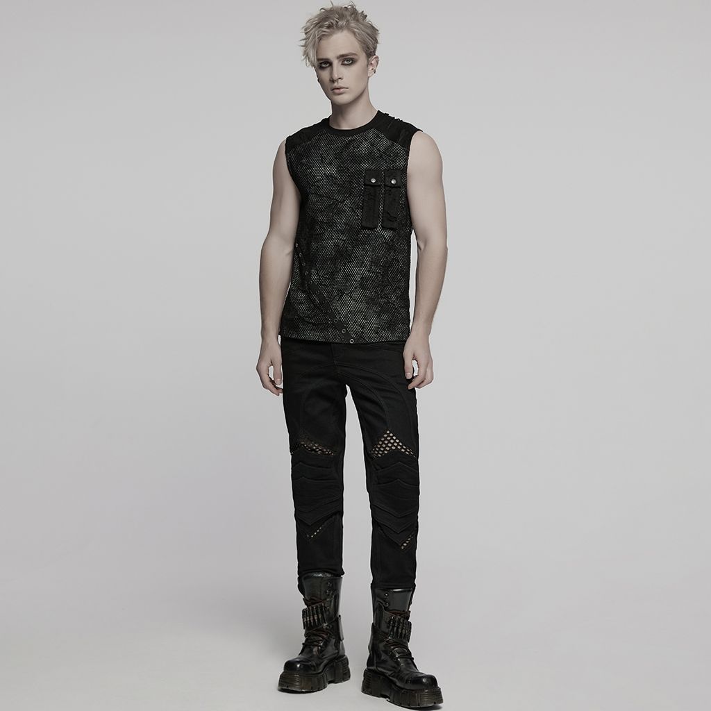 Shouting Top Grijs - Zwart