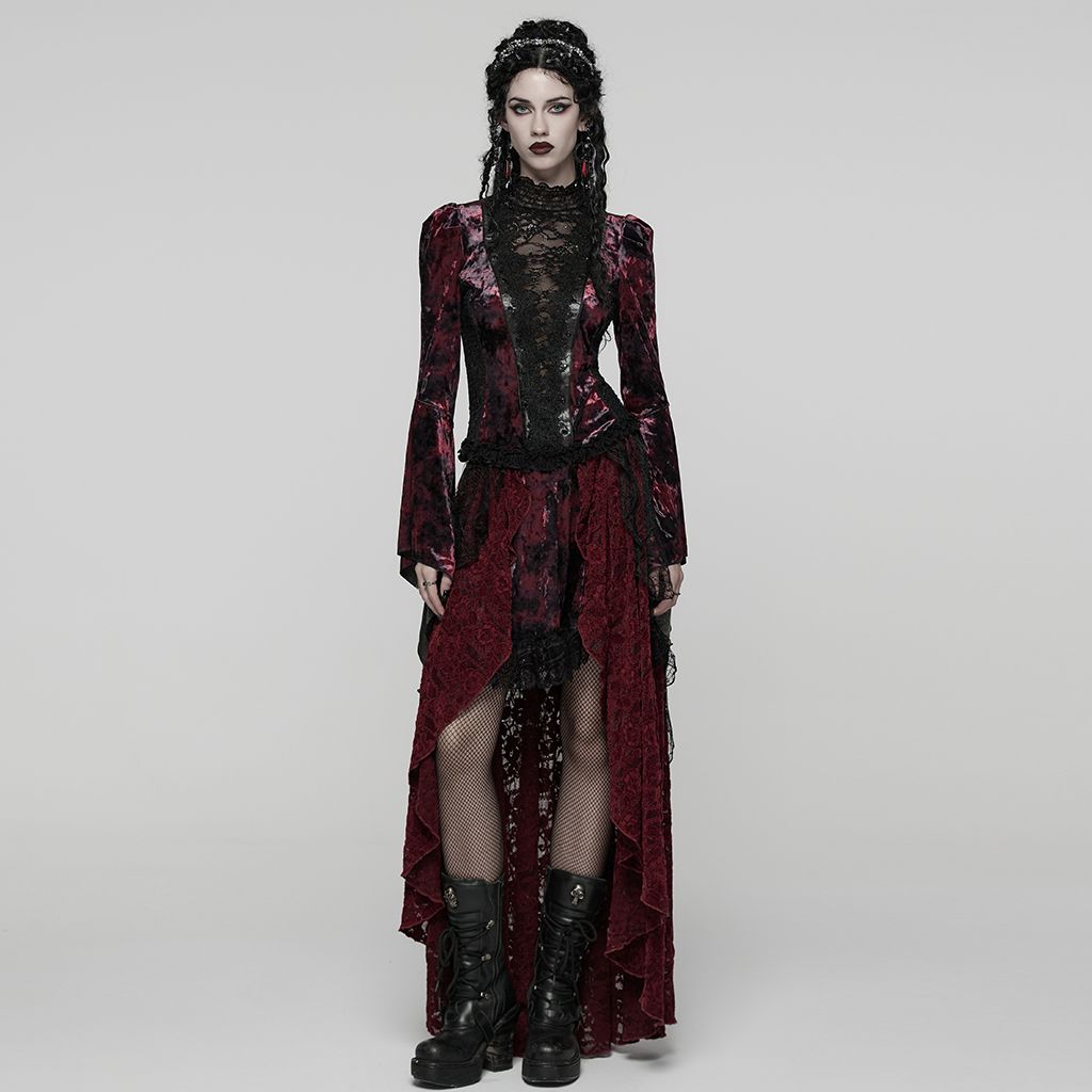 Broken Promise Top Rood - Zwart