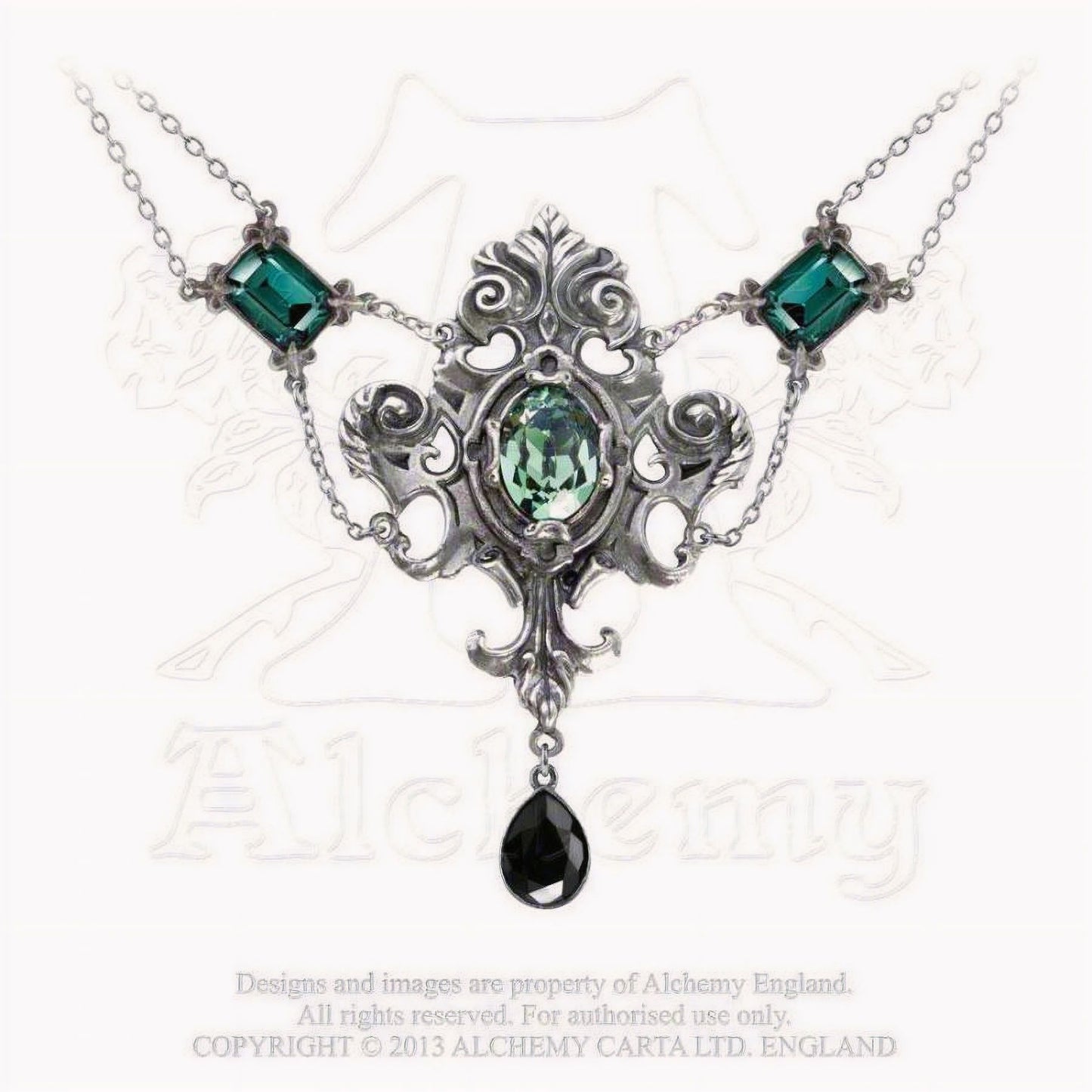 Queen of the Night Necklace Green