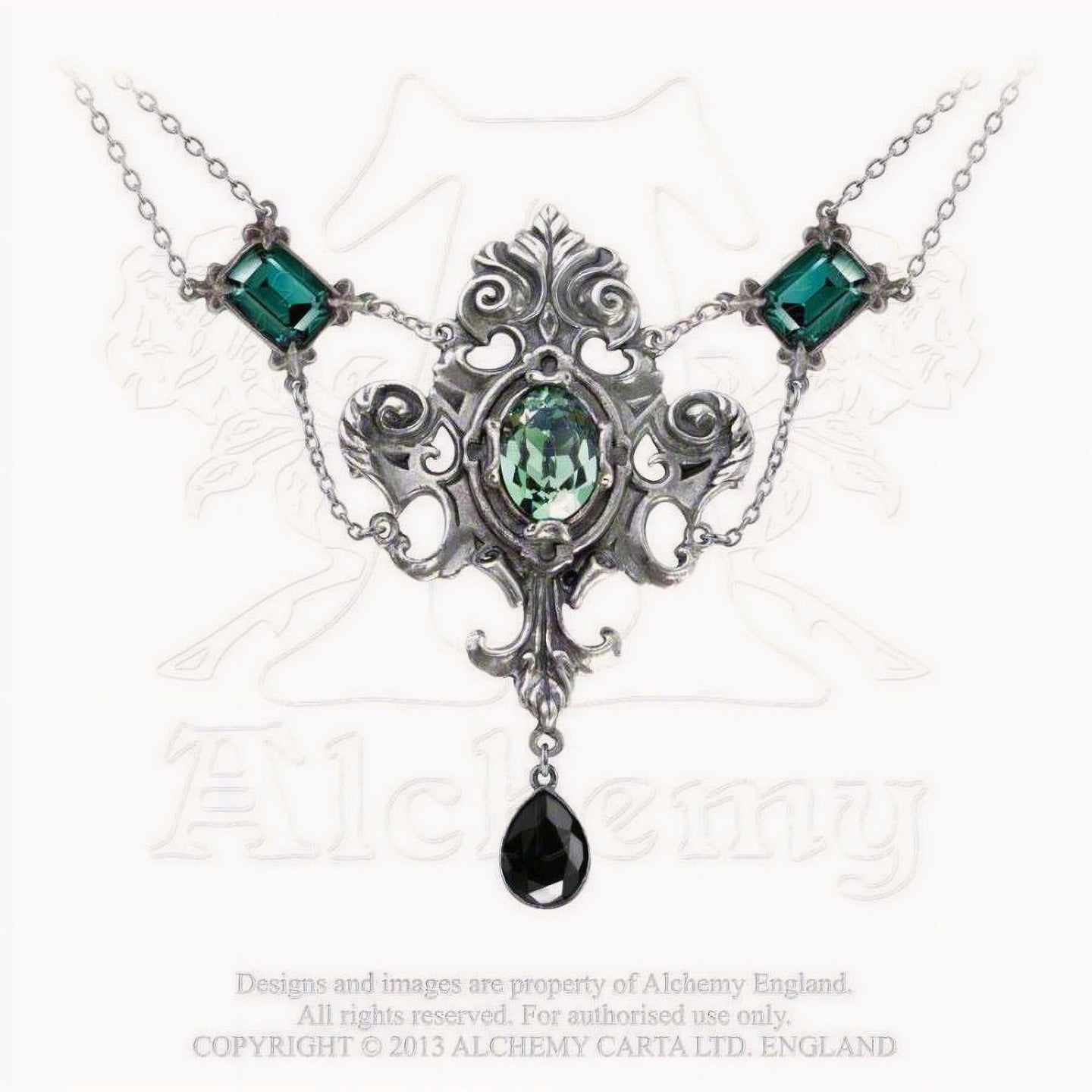 Queen of the Night Necklace Green