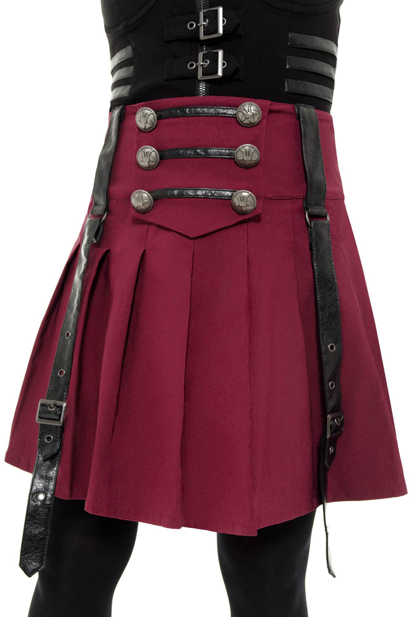 Killstar Dark Academy Mini Skirt Blood