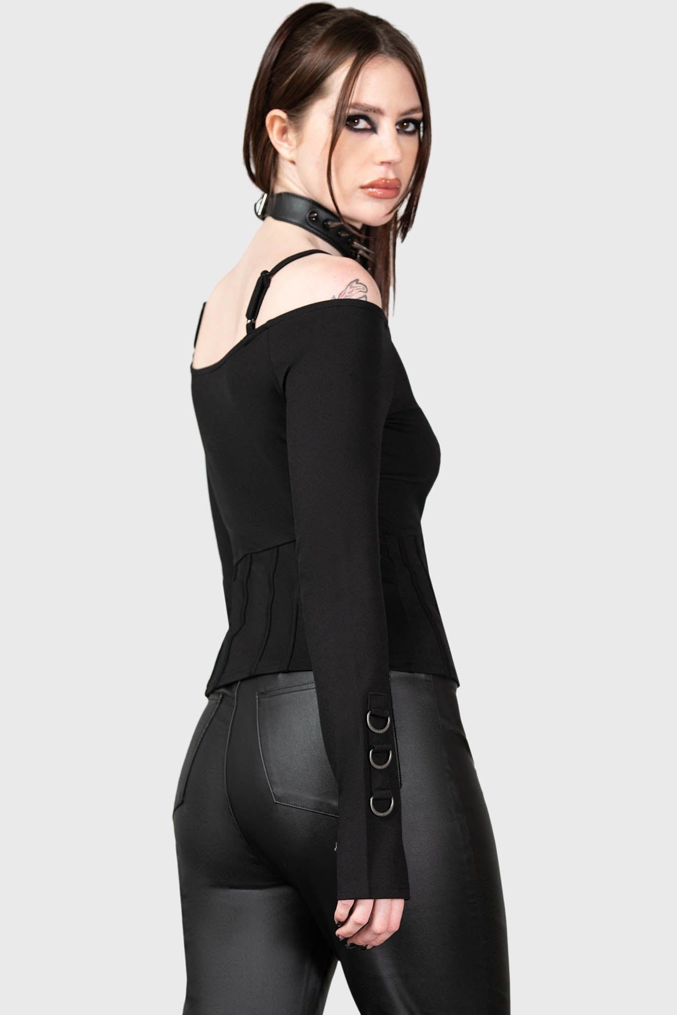 Killstar Desolate Cold Shoulder Top