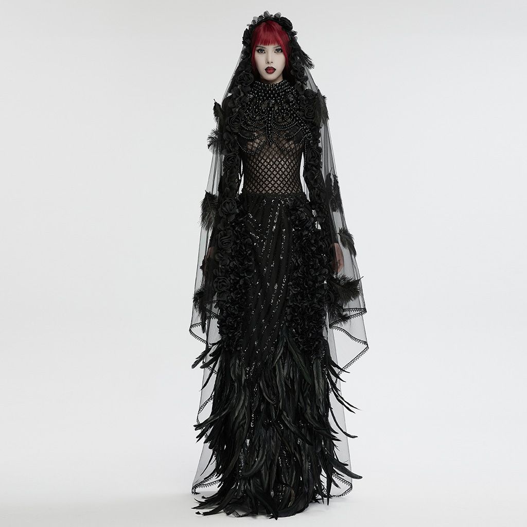 Black Roses Mourning Veil