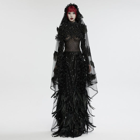 Black Roses Mourning Veil