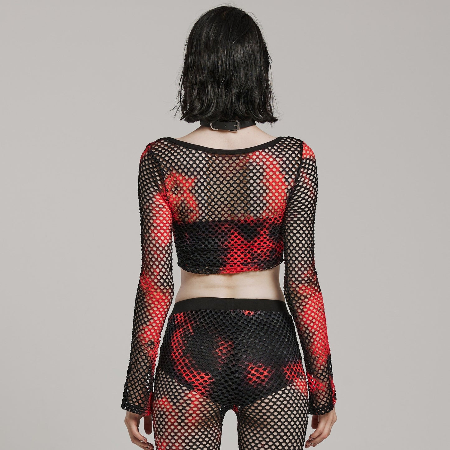 Stop This Long Sleeve Top Zwart - Rood