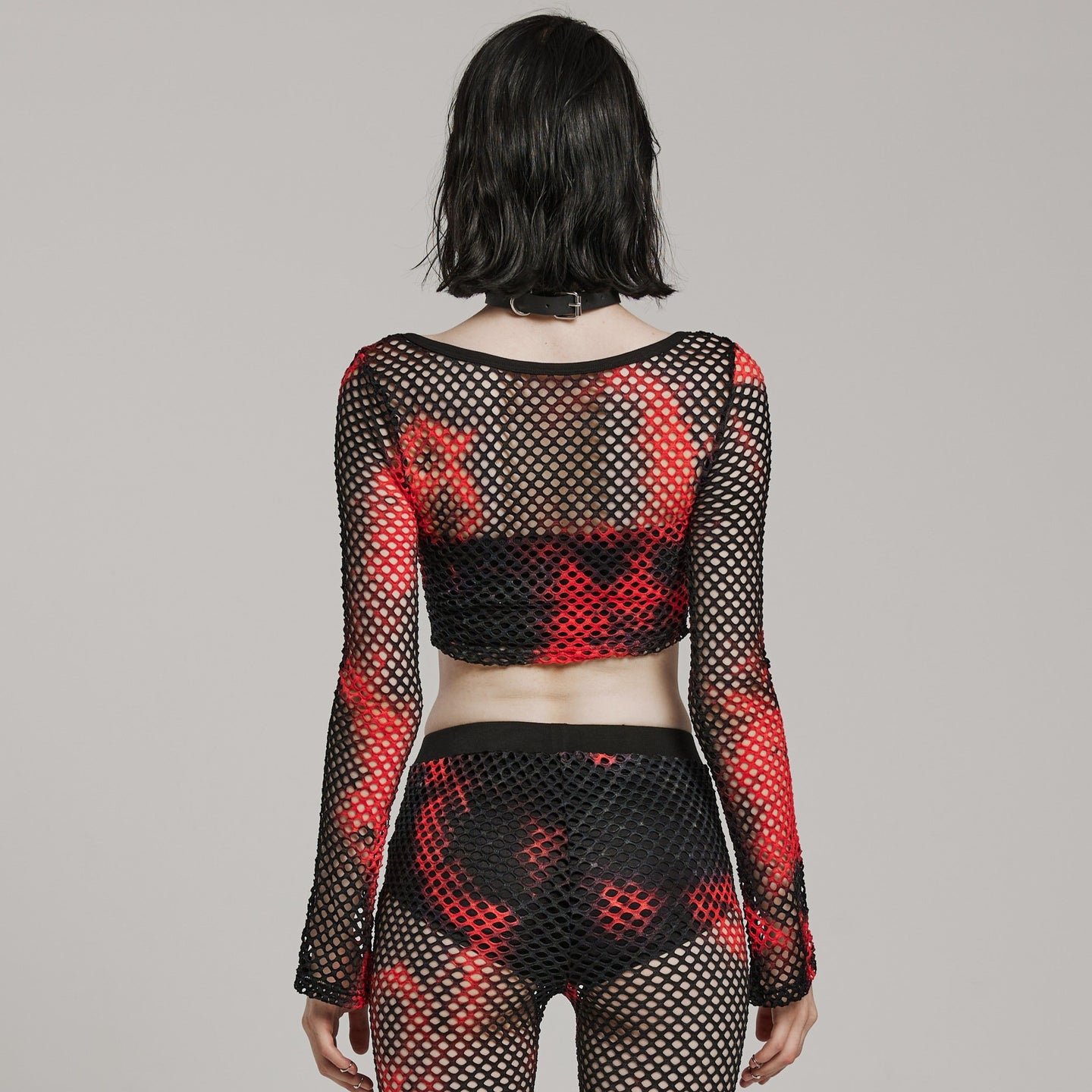 Stop This Long Sleeve Top Zwart - Rood