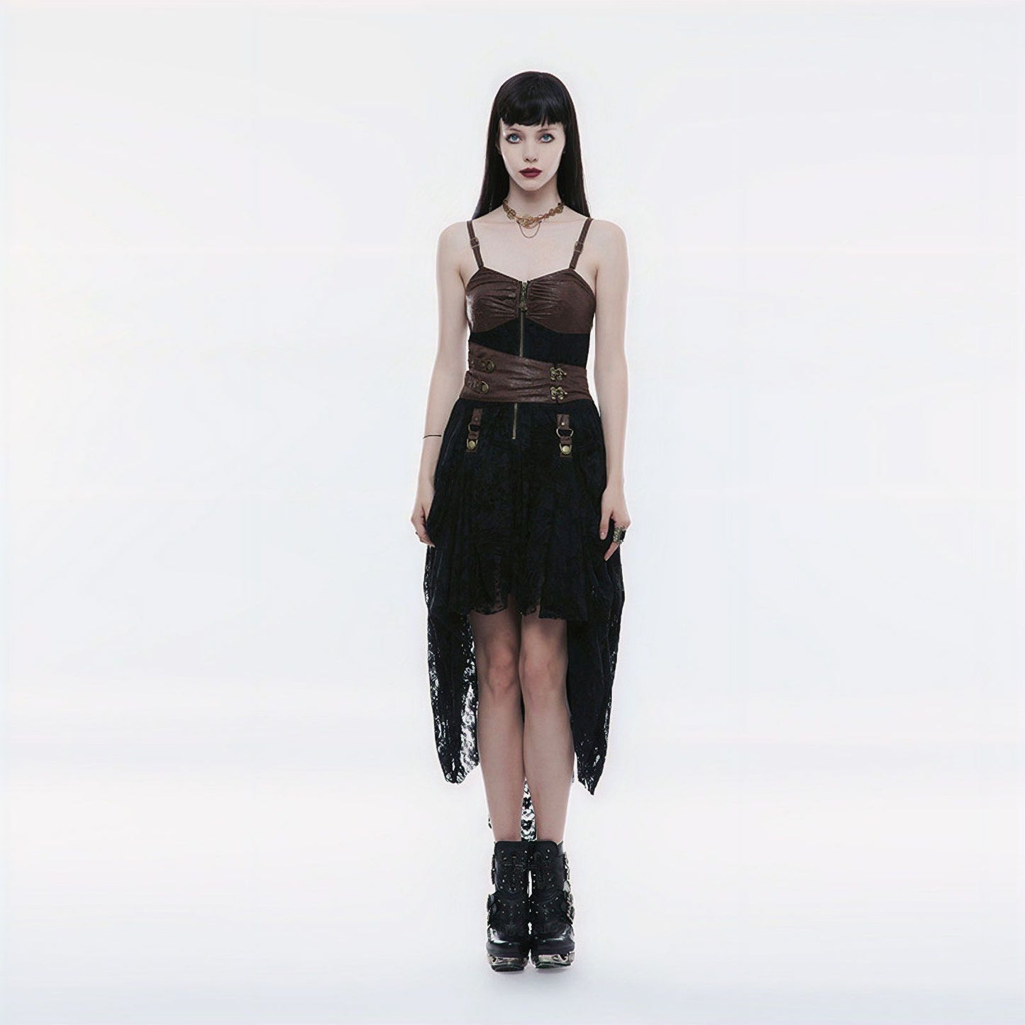 Time Enough Dress Black/Brown