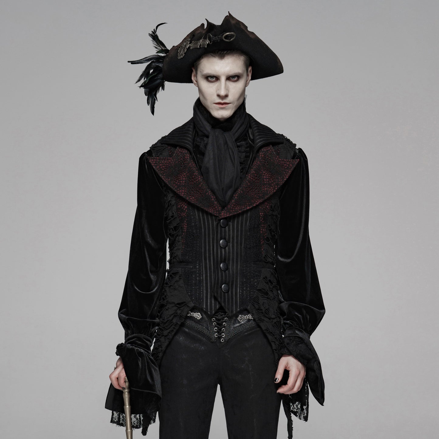 Change Our Way Gilet Zwart - Rood