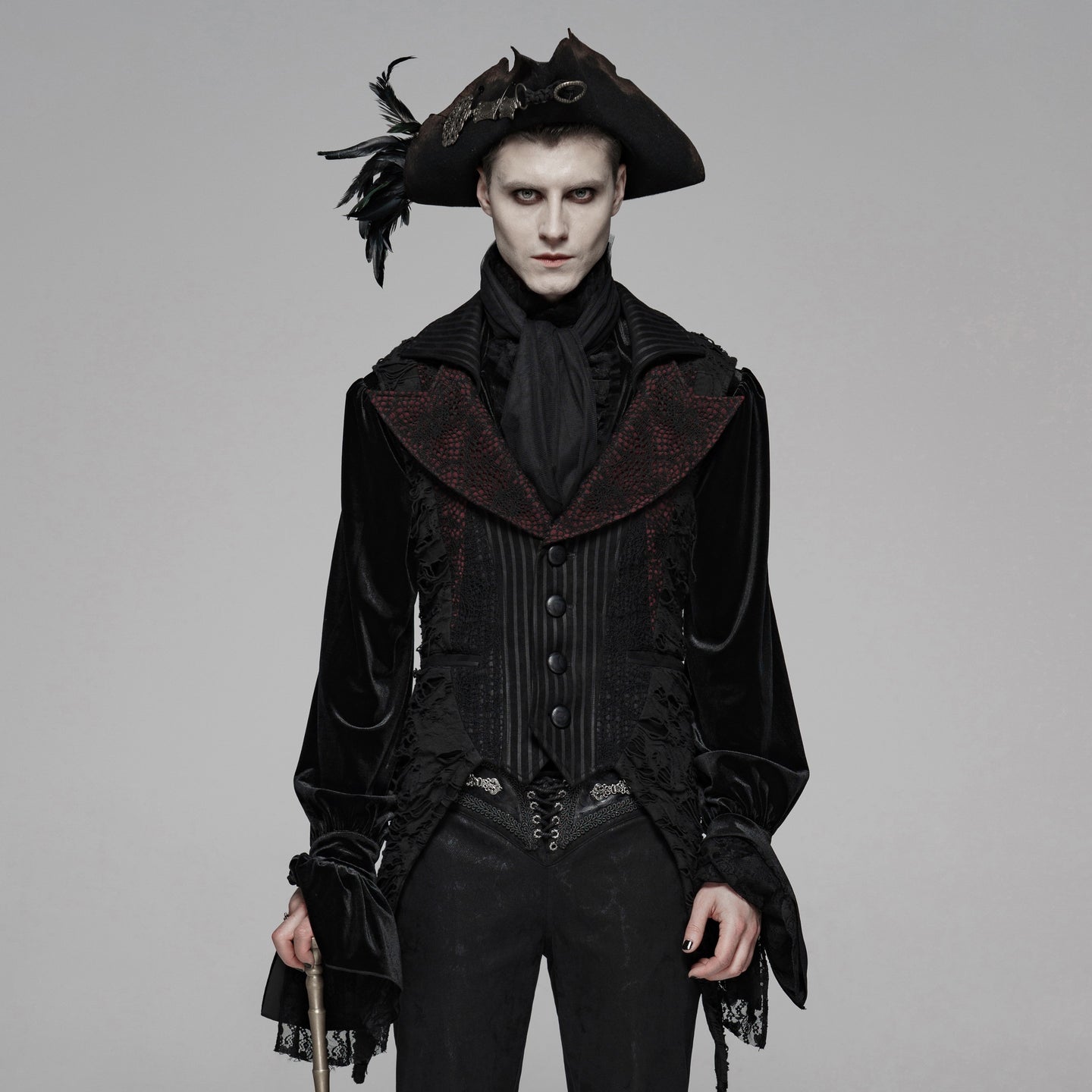 Change Our Way Gilet Zwart - Rood