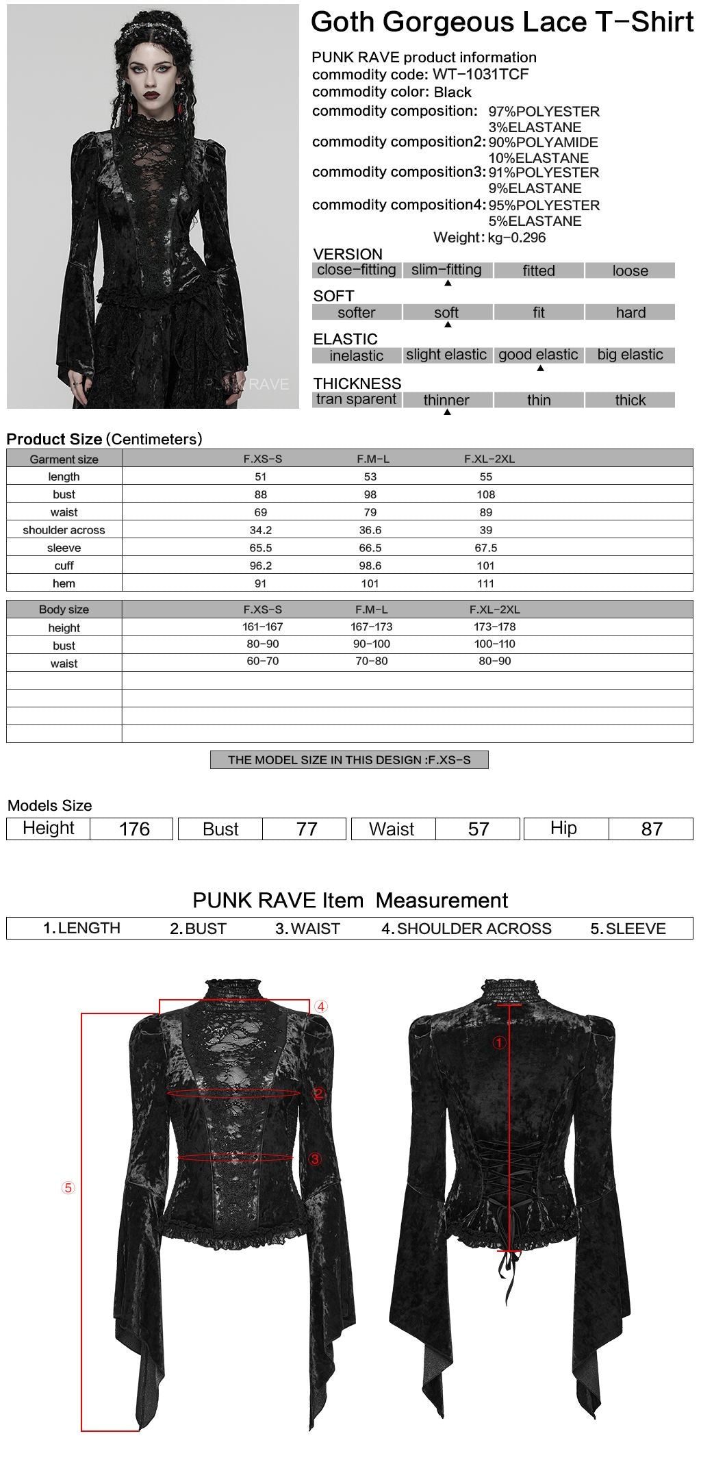 Broken Promise Top Zwart