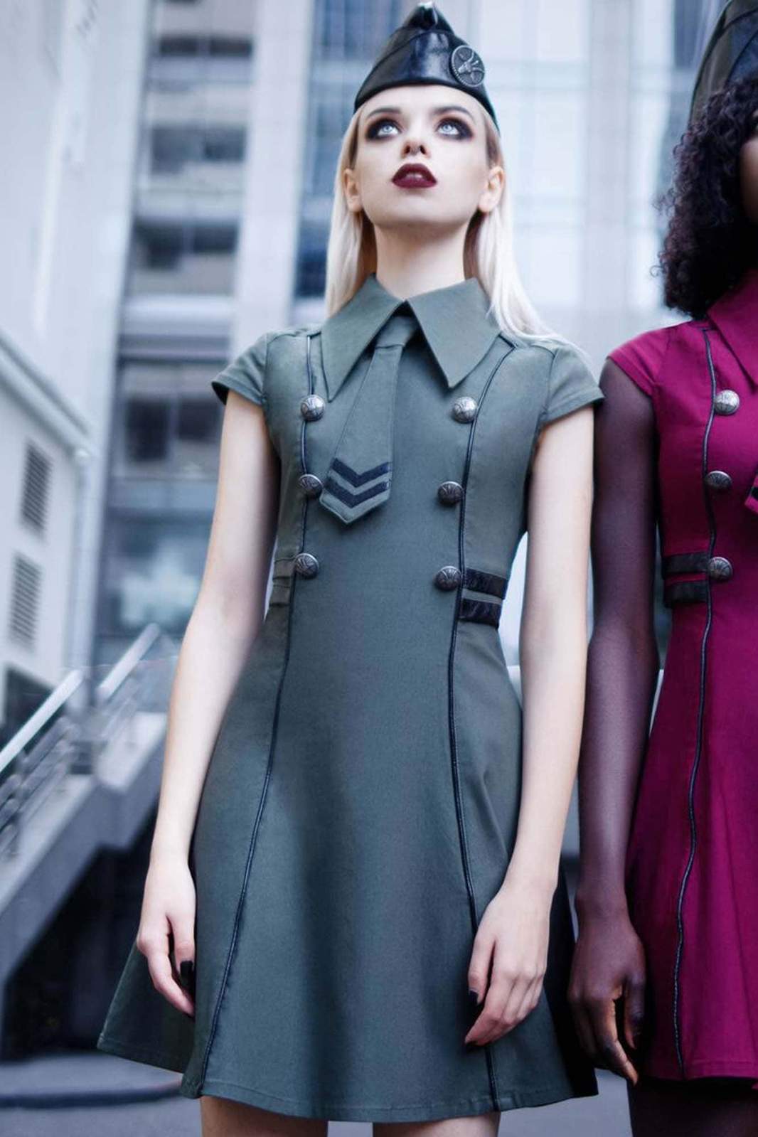 Killstar Black-Ops Jurk Khaki