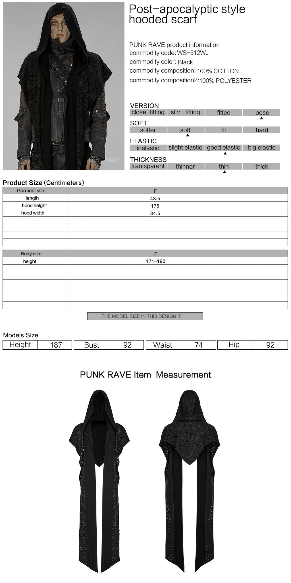 Way Ahead Hooded Scarf