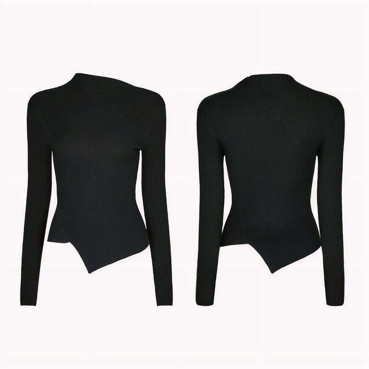 Never Knew You Longsleeve Top Zwart