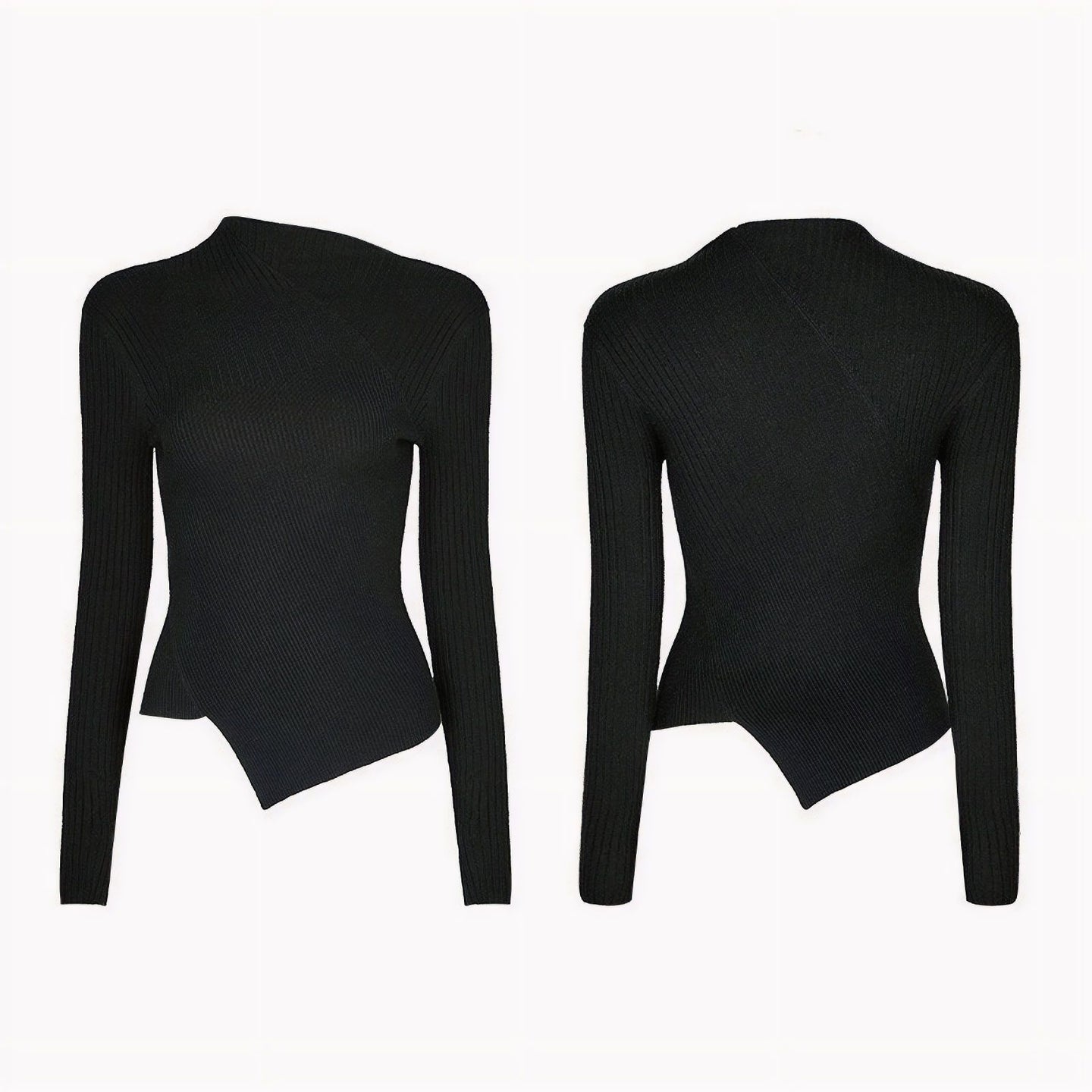 Never Knew You Longsleeve Top Zwart