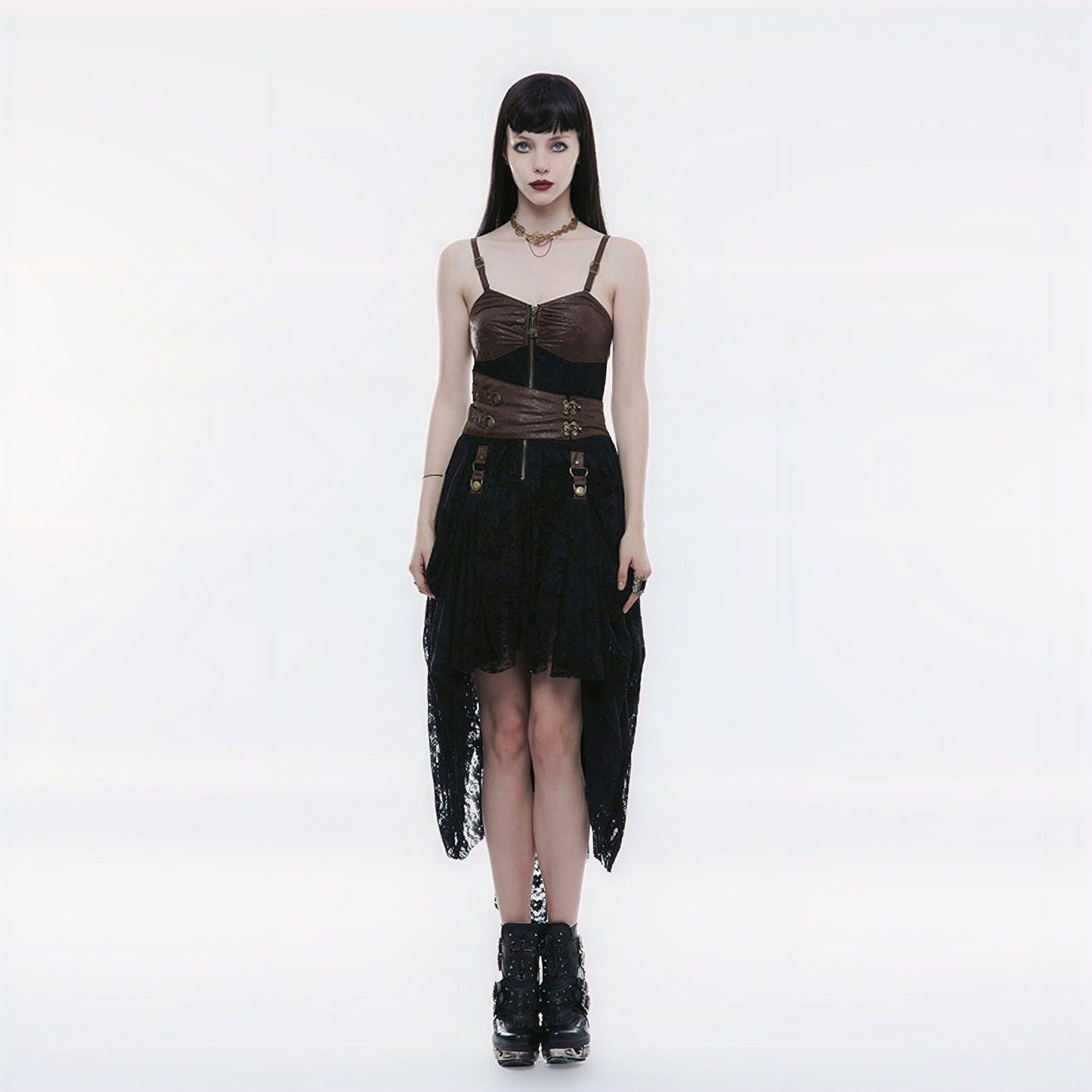 Time Enough Dress Black/Brown