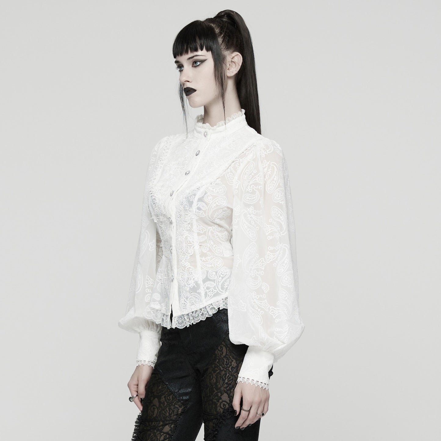 Punk Rave Eternity Blouse Wit