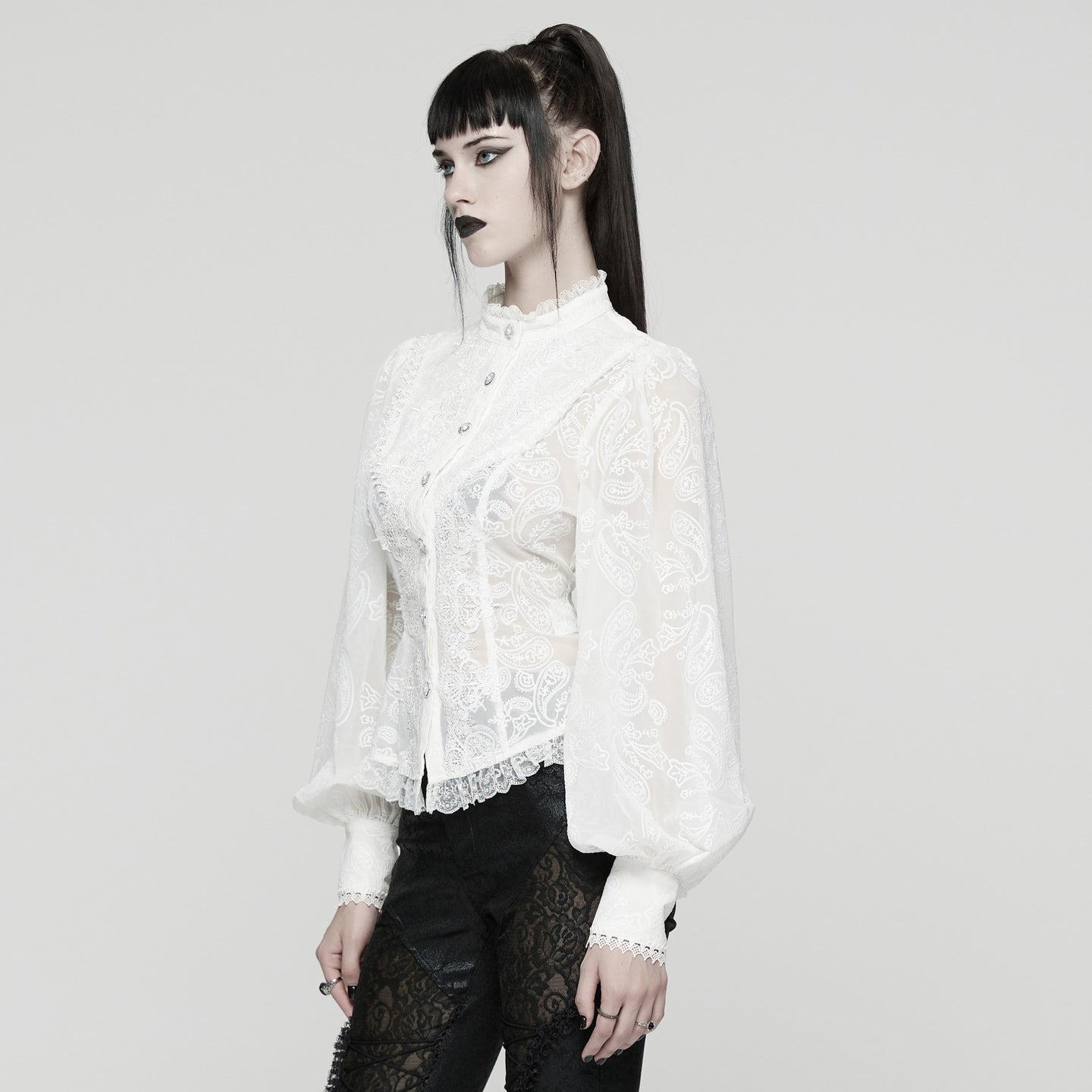 Punk Rave Eternity Blouse Wit