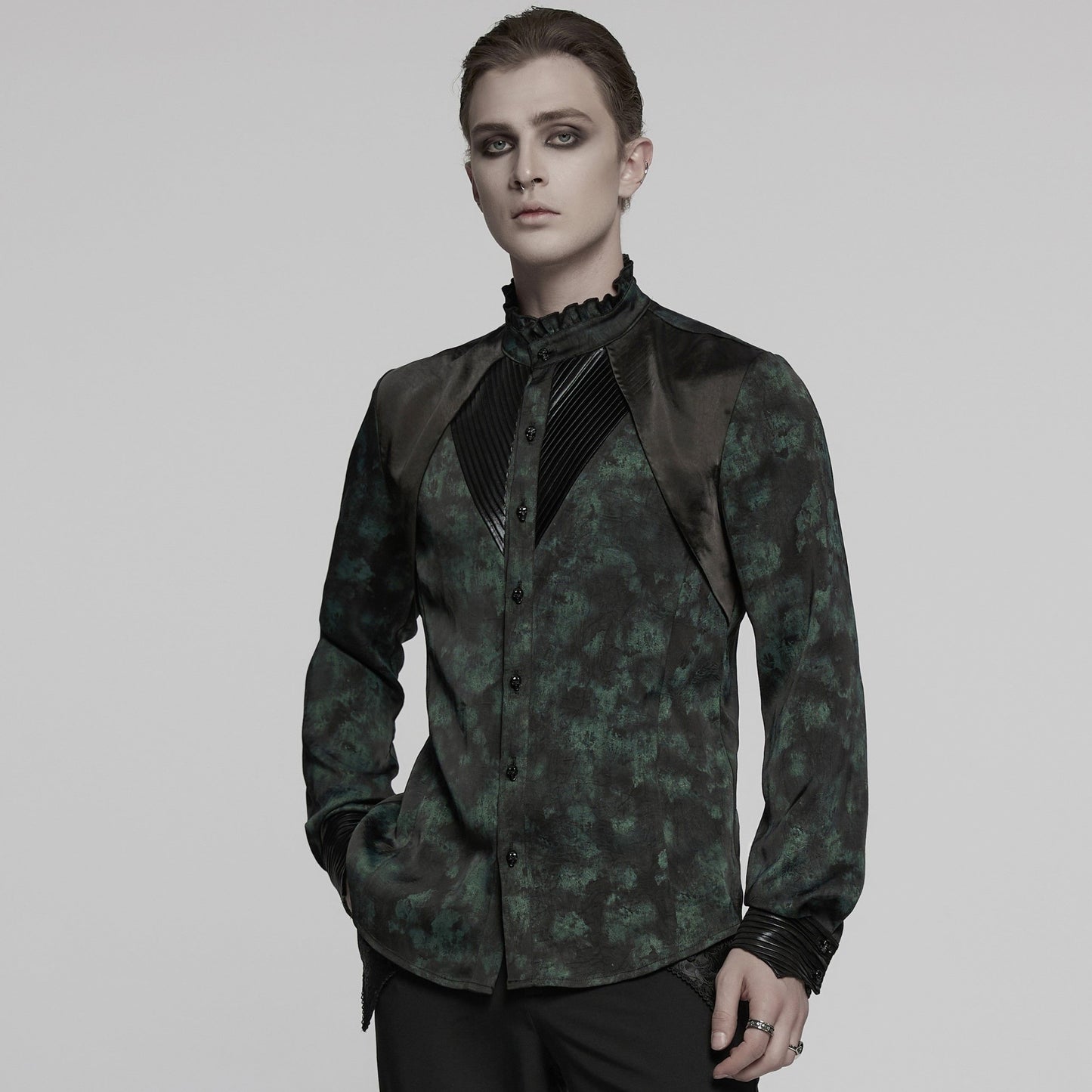 Punk Rave On My Way Shirt Zwart - Groen